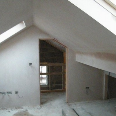 New Loft conversion. Freshly Plastered