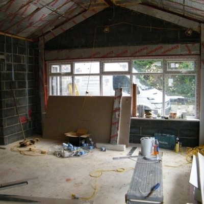 Before plastering