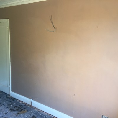 Re plaster of sitting room in Tunbridge Wells