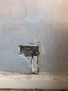 Preparing to Replaster a room after re-wire in Tunbridge Wells
