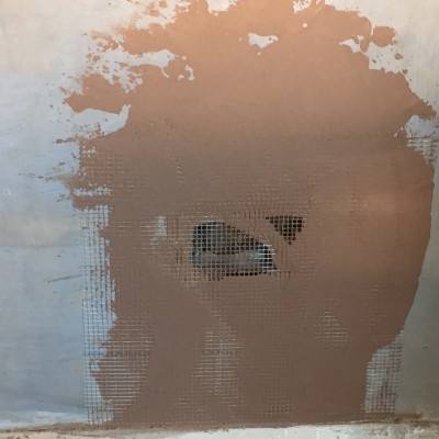 Plastering and mesh added for extra strength to prevent future cracks
