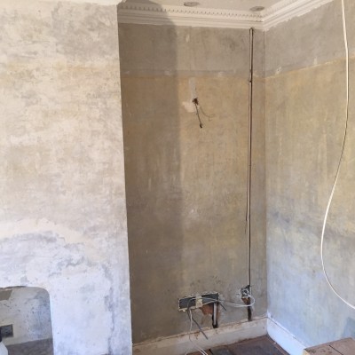 Newly Re-wired ready for plastering