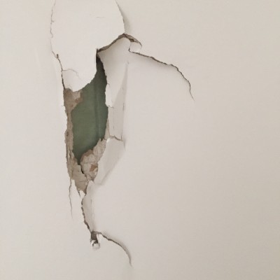 Plaster damage to be repaired