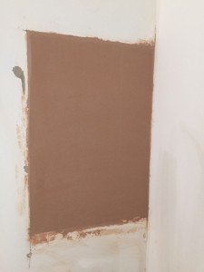 New plasterboard and reskim, Ready for paint