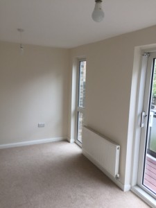 Living area after plastering