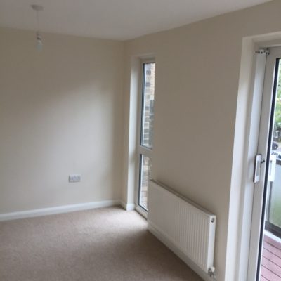 Living area after plastering