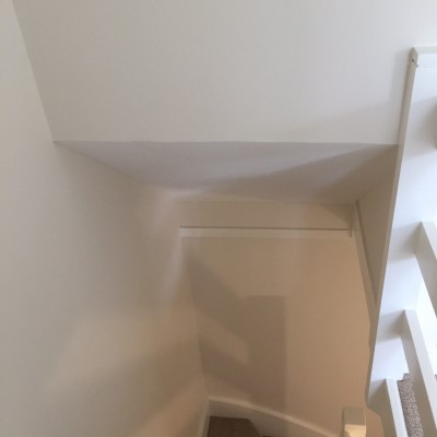 Hallway painted after plaster Tunbridge Wells