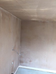 Matfield Kent walls newly plastered on plasterboard