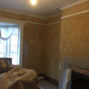 Walls in need of a replaster