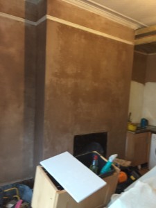 Freshly plastered