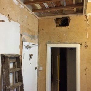 Bad cracks and holes to be repaired