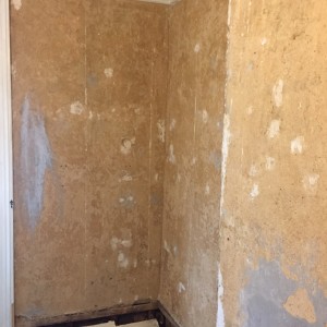 Close of walls to be replastered