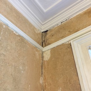 Badly damaged corner
