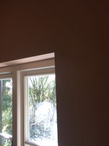 New plaster around window