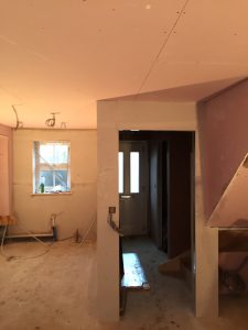 Before plastering at Southborough
