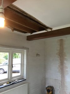 Damage to ceiling at Mayfield