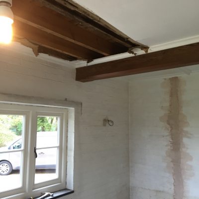 Damage to ceiling at Mayfield