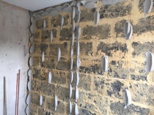 Old walls to be dot and dabbed