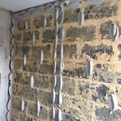 Old walls to be dot and dabbed