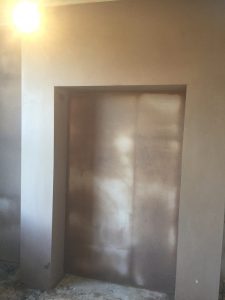 Fire place area Plaster complete