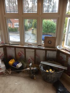 Bay window ready for new plasterboard