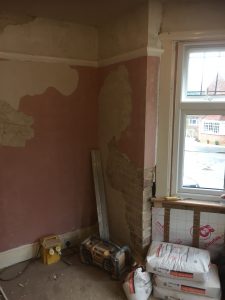 Loose Plaster removed