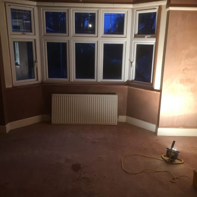 Bay window Plaster complete
