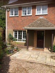 Render on house front
