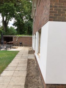 Back of house Painted