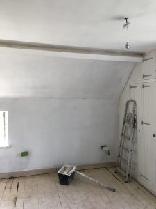 new bedroom plastering
